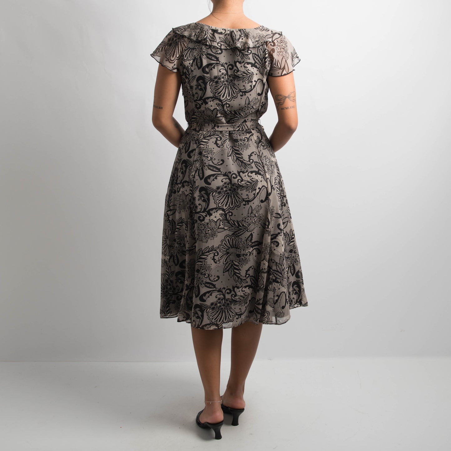 FLORAL MIDI DRESS
