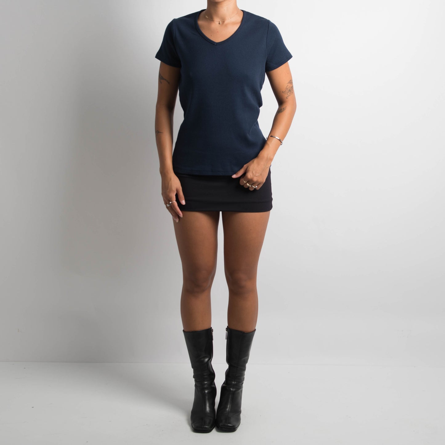 NAVY COTTON TSHIRT