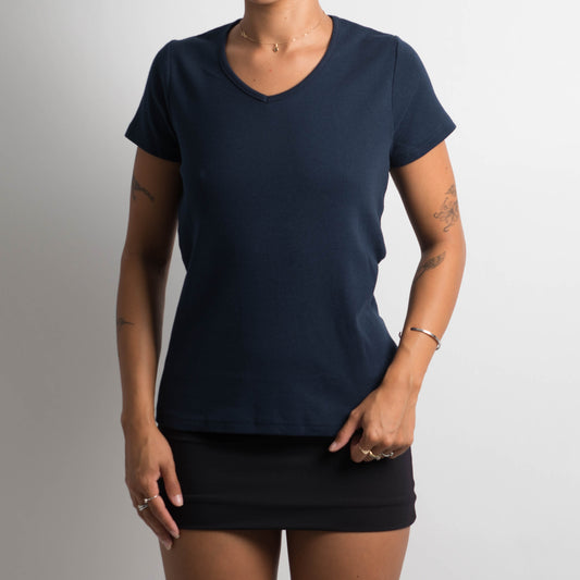 NAVY COTTON TSHIRT