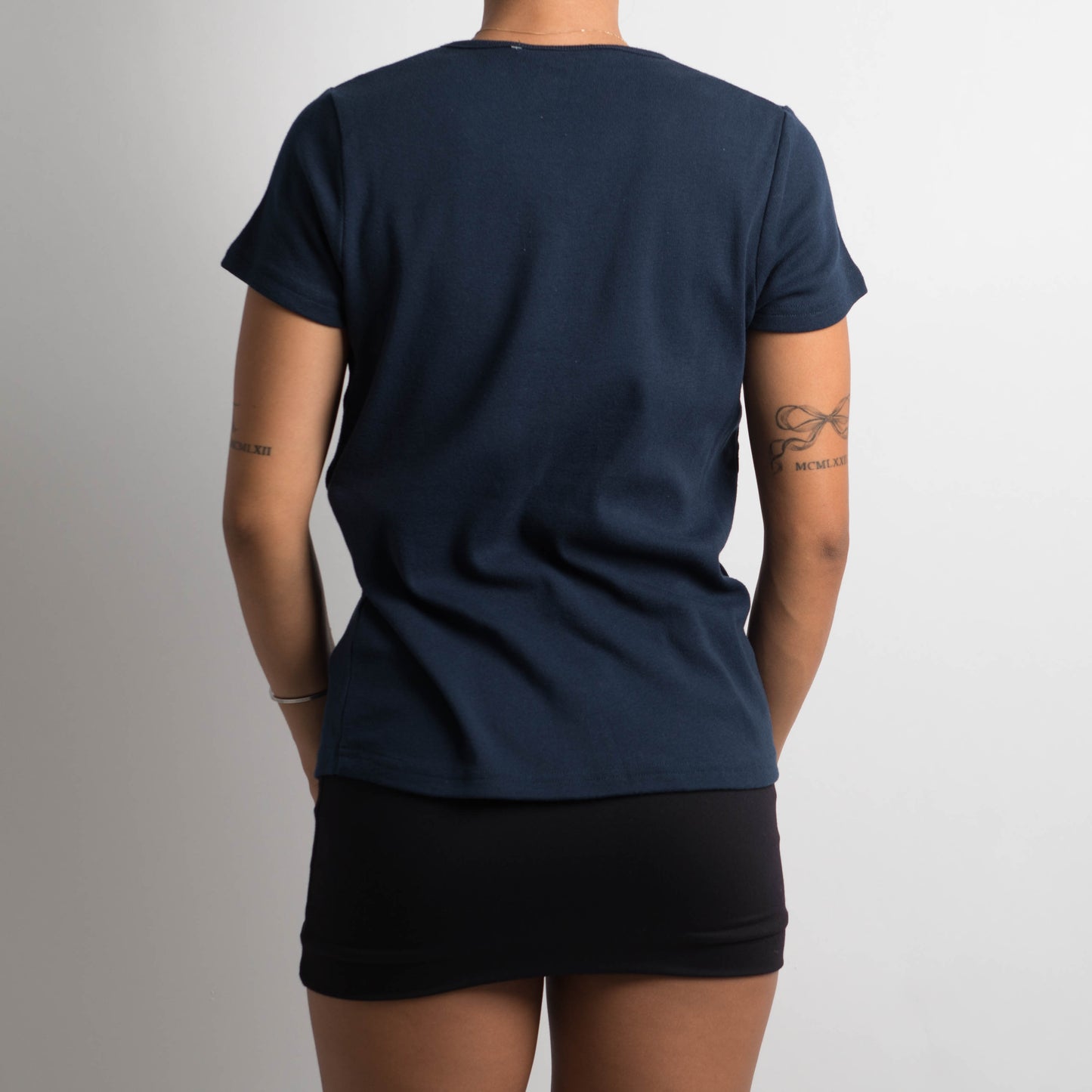 NAVY COTTON TSHIRT