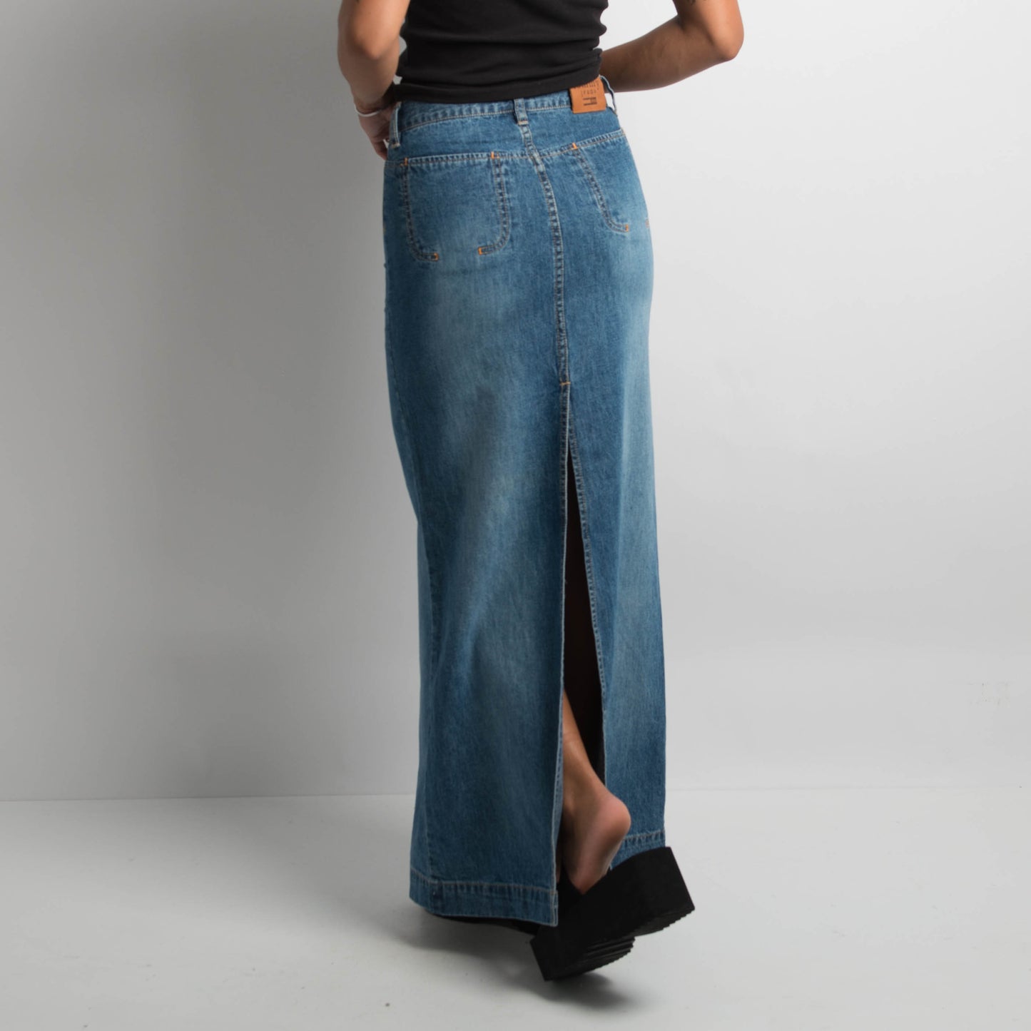 DENIM MAXI SKIRT