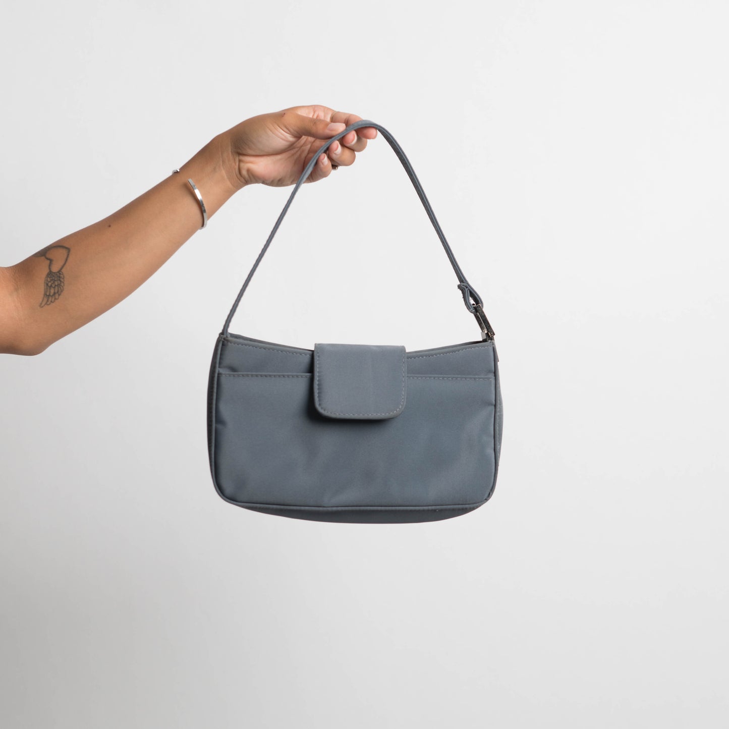 GREY BLUE HANDBAG