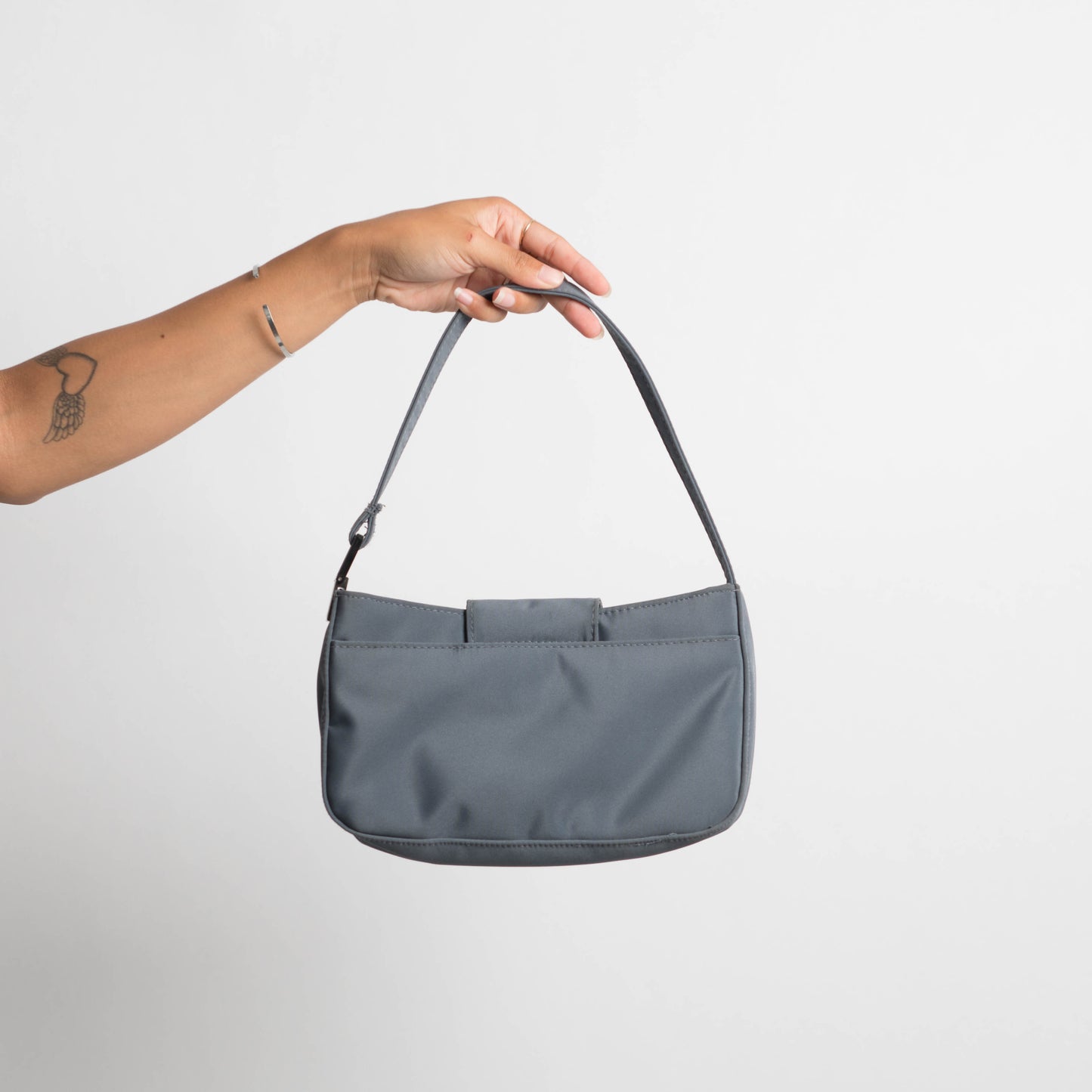 GREY BLUE HANDBAG