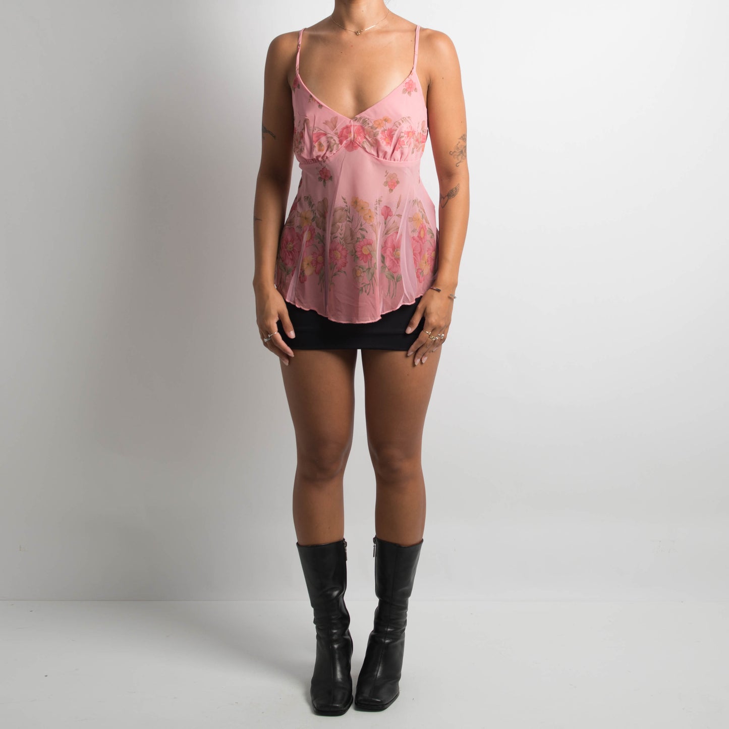 PINK FLORAL CAMISOLE