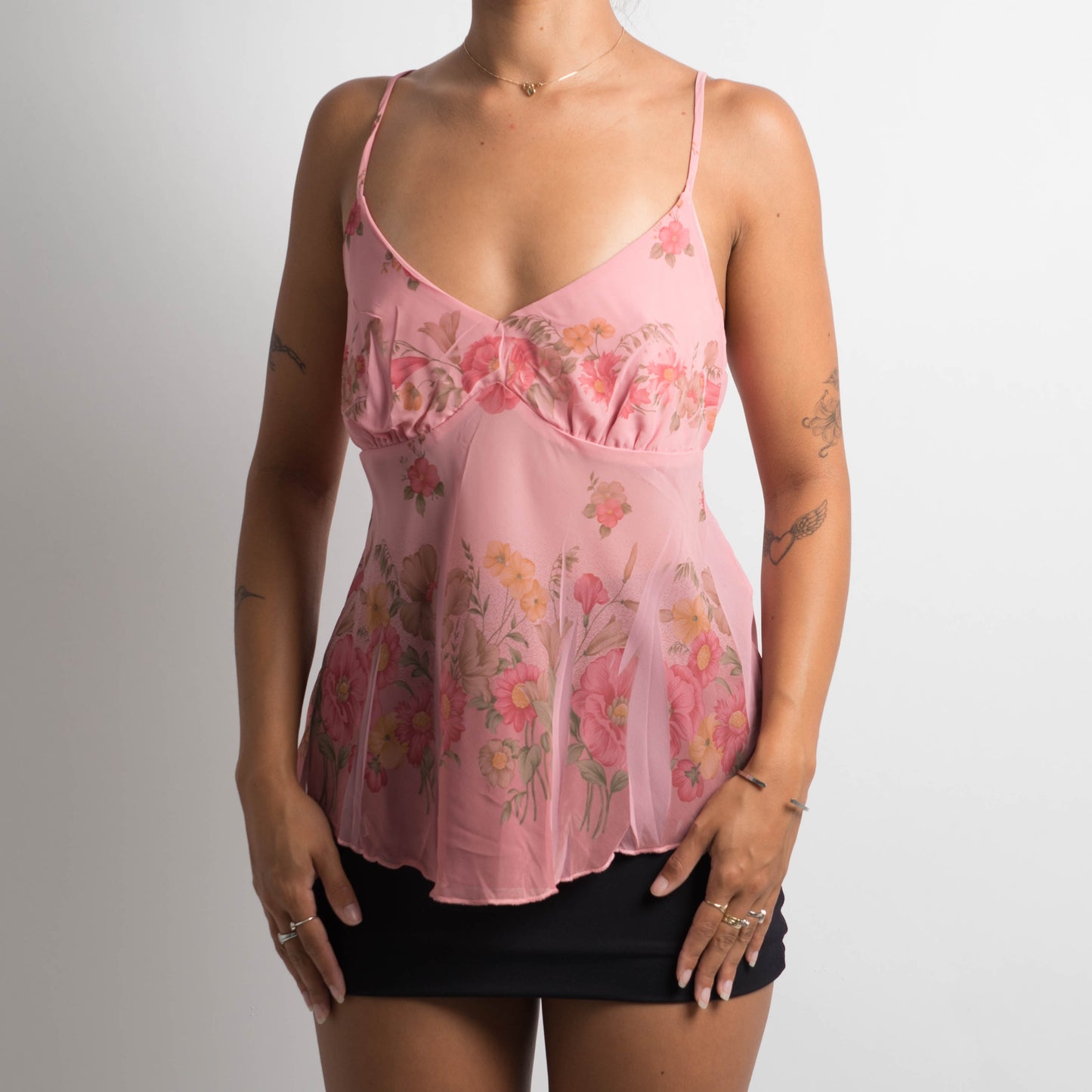 PINK FLORAL CAMISOLE