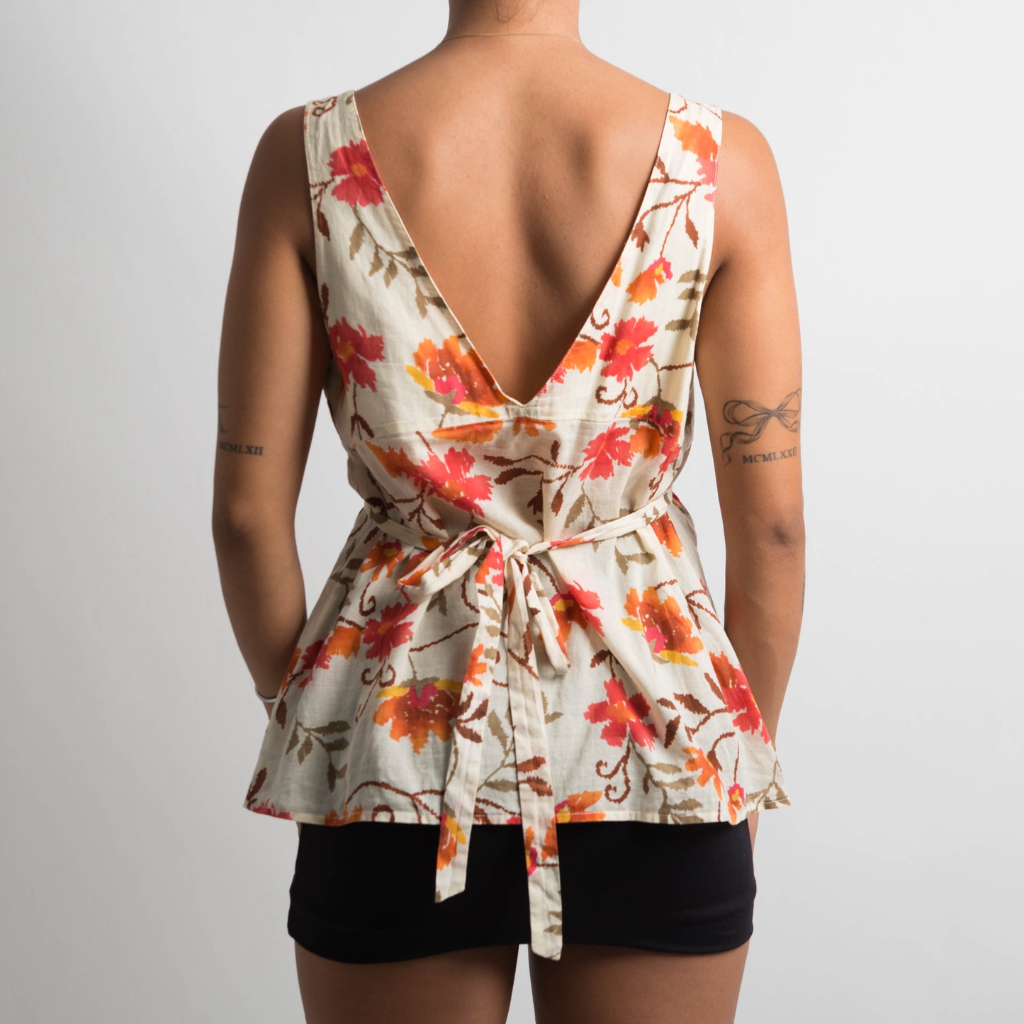 FLORAL BABYDOLL TOP