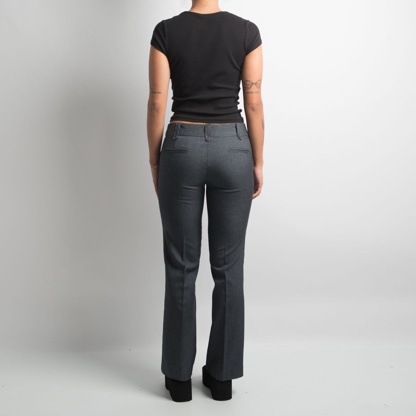 SLIM FIT NAVY TROUSERS