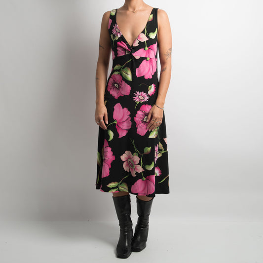 FLORAL MIDI DRESS