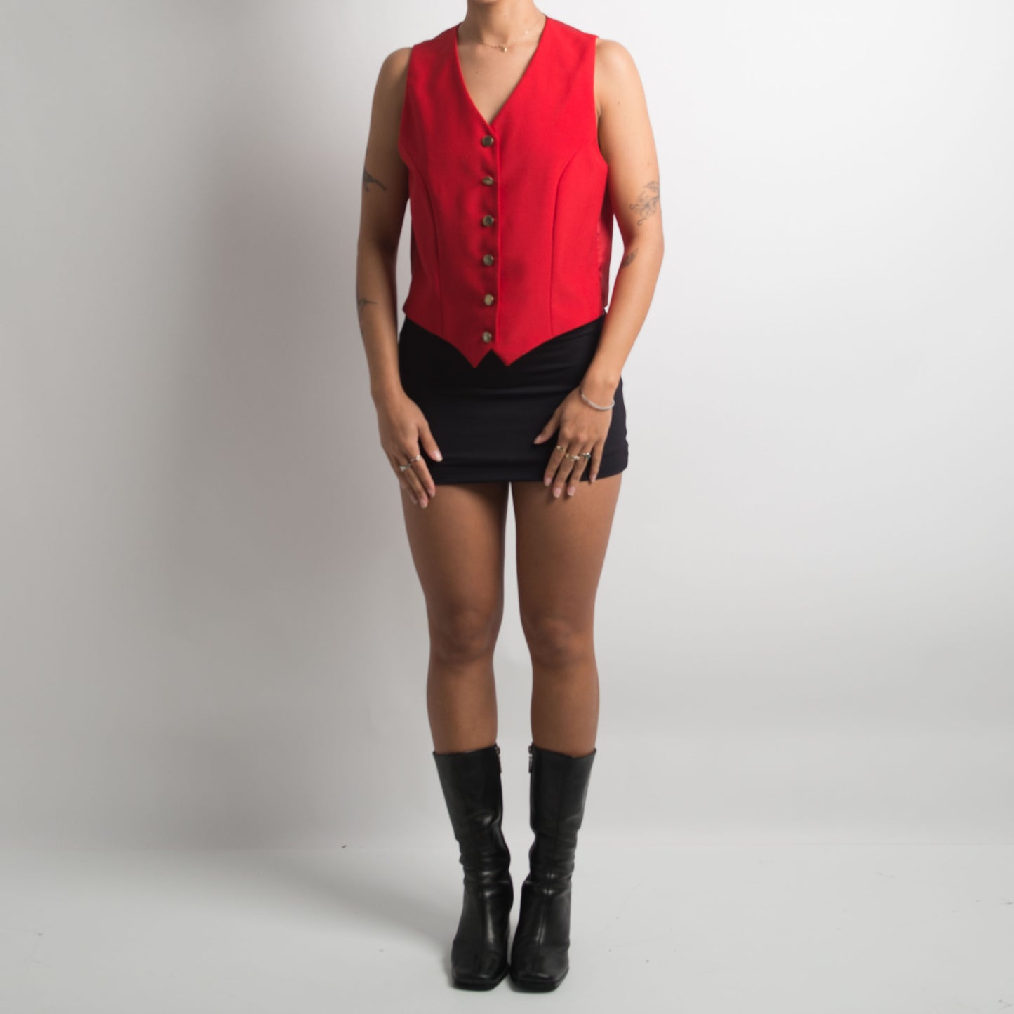 RED WAISTCOAT VEST