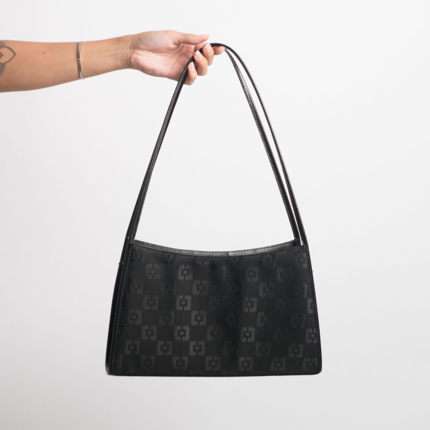 BLACK STRUCTURED BAG