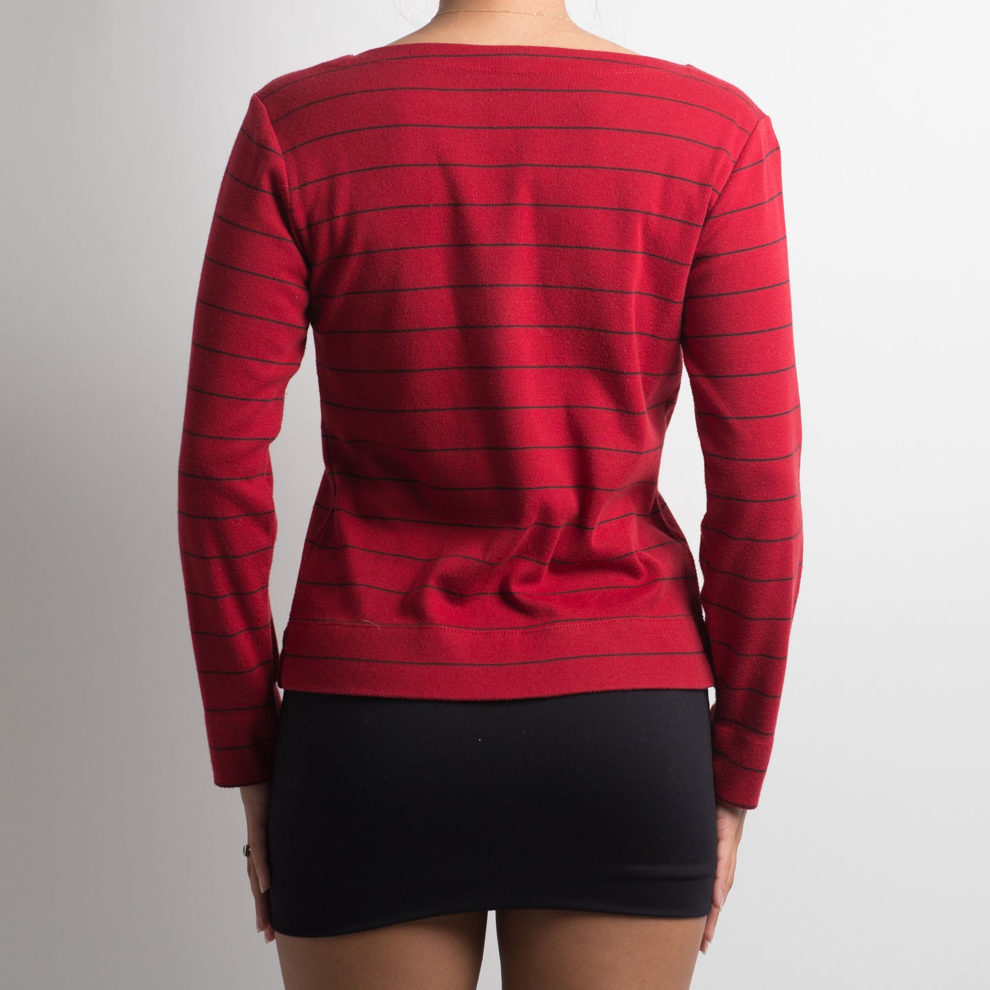 RED STRIPED LONG SLEEVE