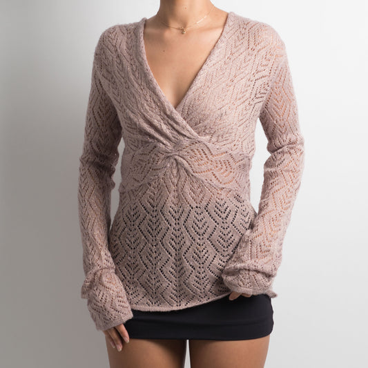 SEMI SHEER PINK KNIT