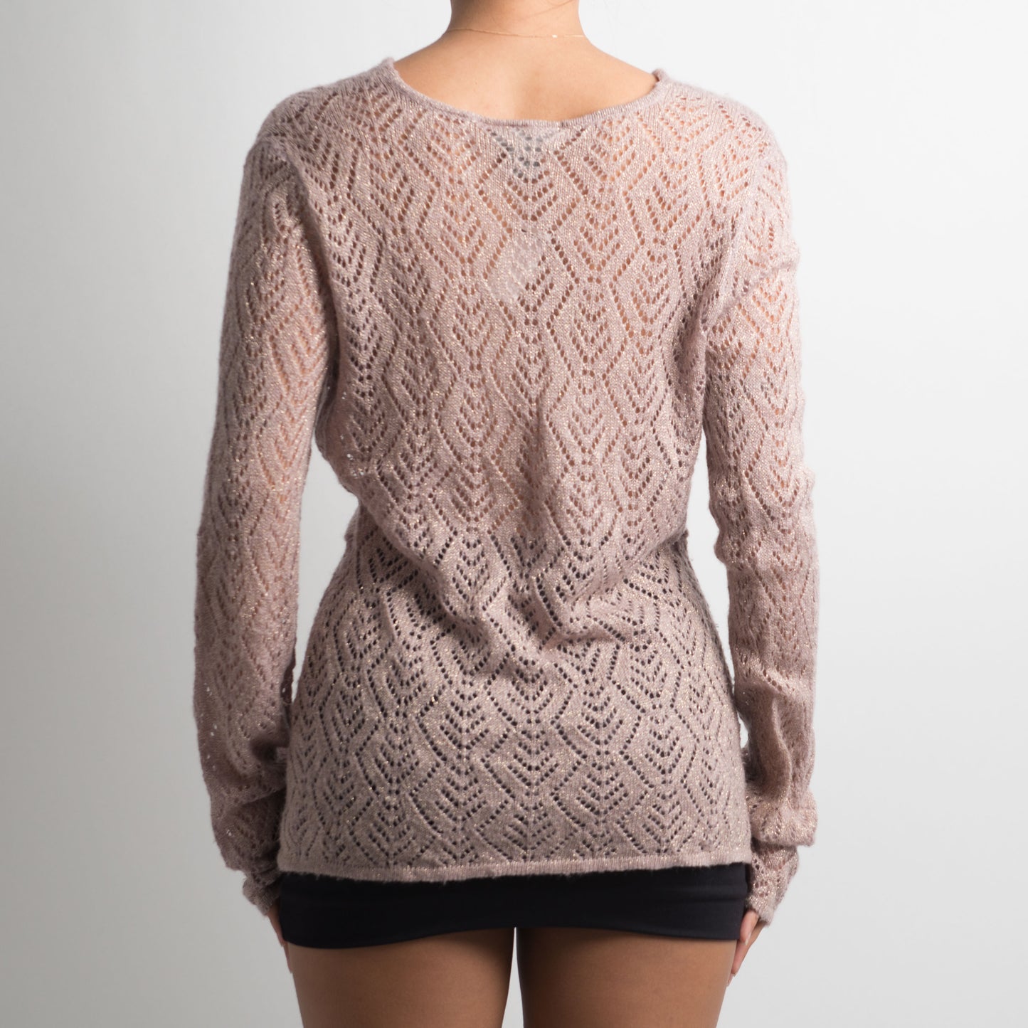 SEMI SHEER PINK KNIT