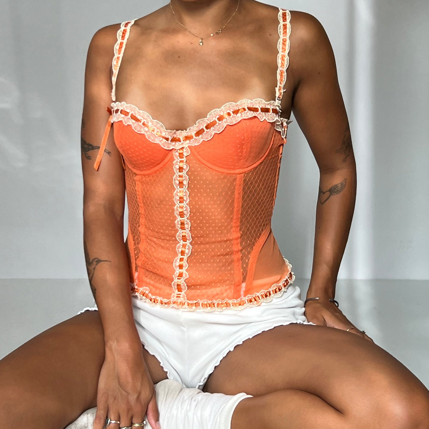 ORANGE CORSET + THONG