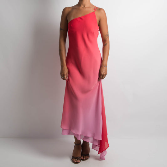 PINK ONE SHOULDER GOWN