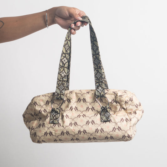 CREAM PATTERNED BAG