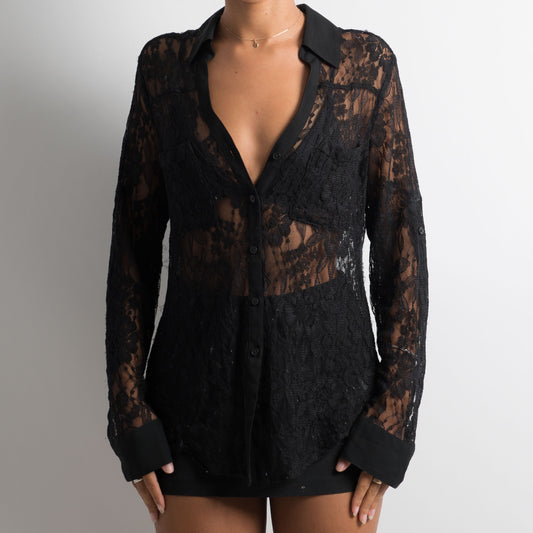 BLACK LACE BLOUSE