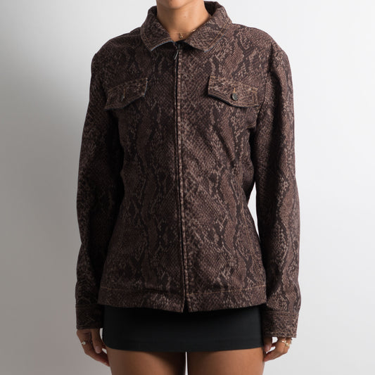 SNAKESKIN PATTERN JACKET