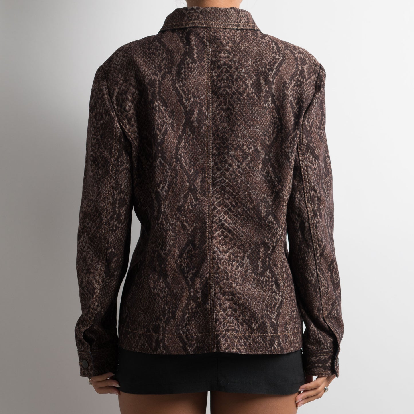 SNAKESKIN PATTERN JACKET