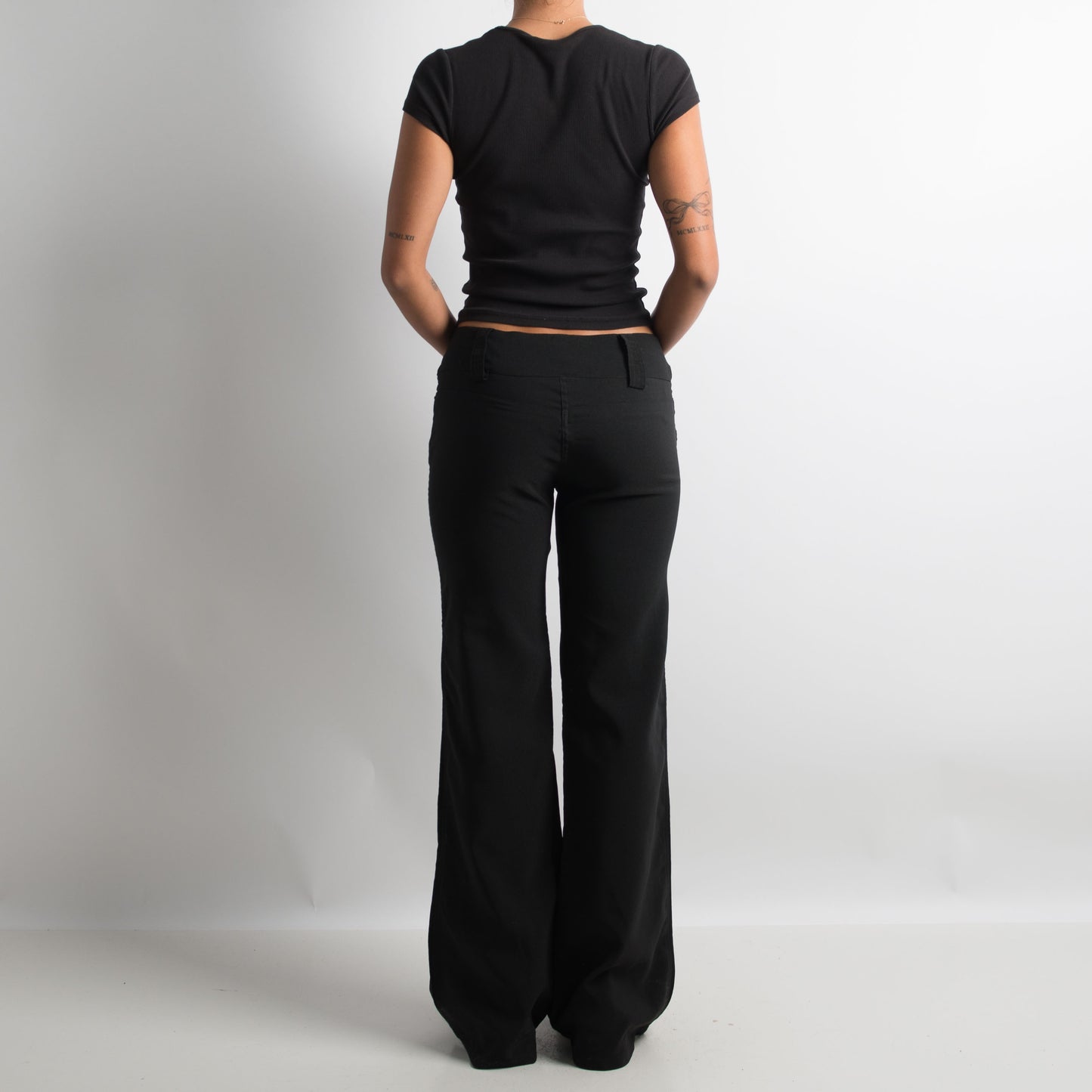 BLACK BOOTCUT PANTS