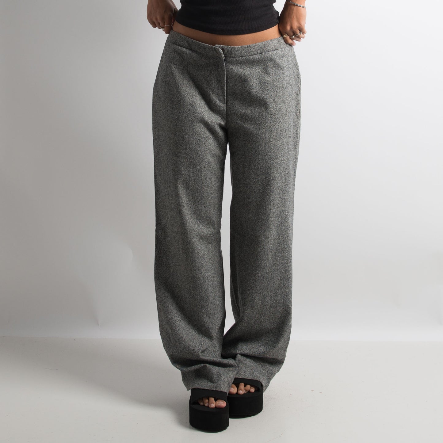 GREY WOOL TROUSERS