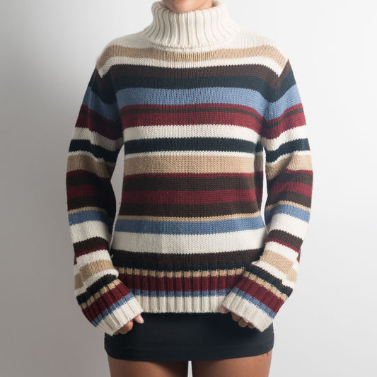 STRIPED TURTLENECK KNIT