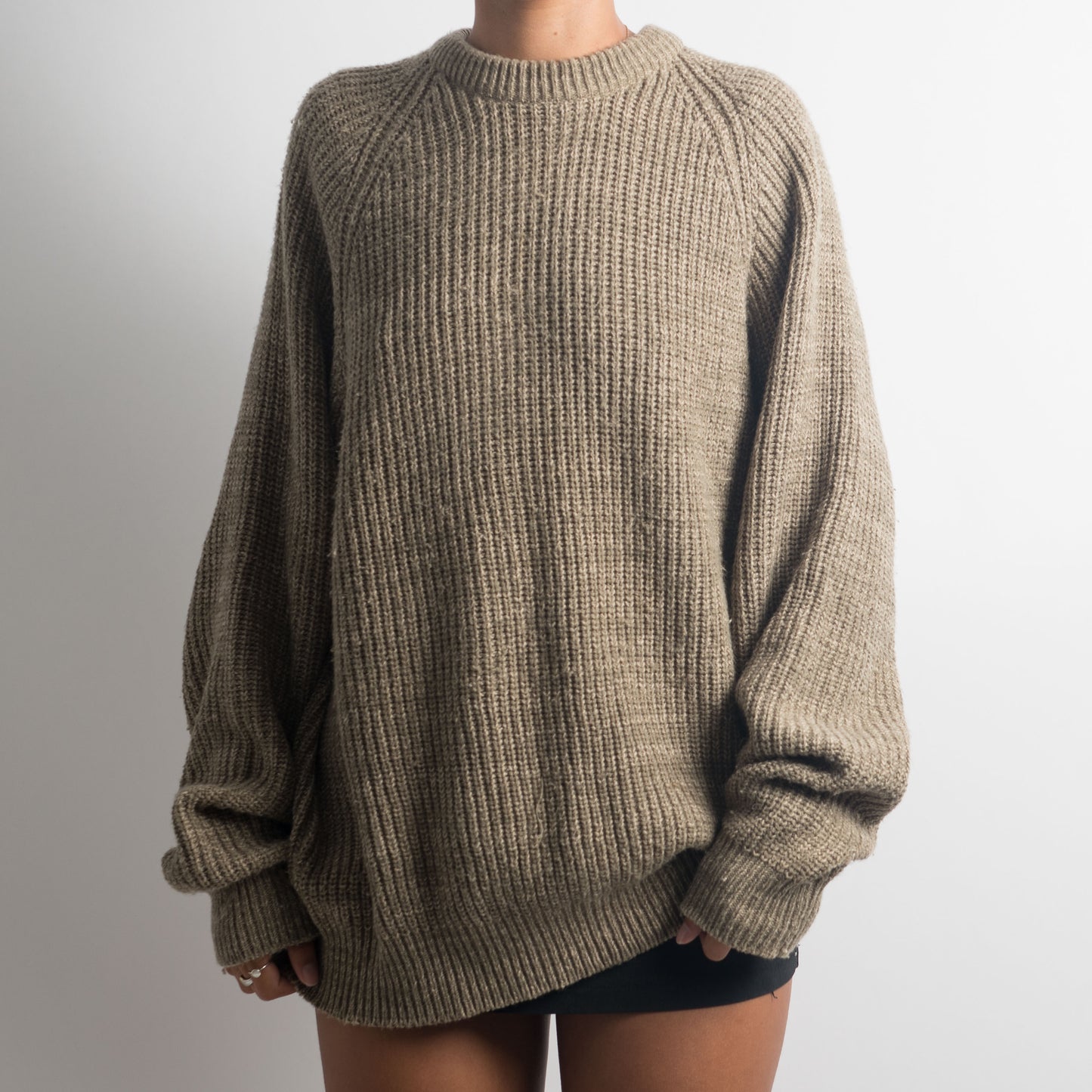 BROWN MARLE KNIT