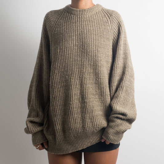 BROWN MARLE KNIT