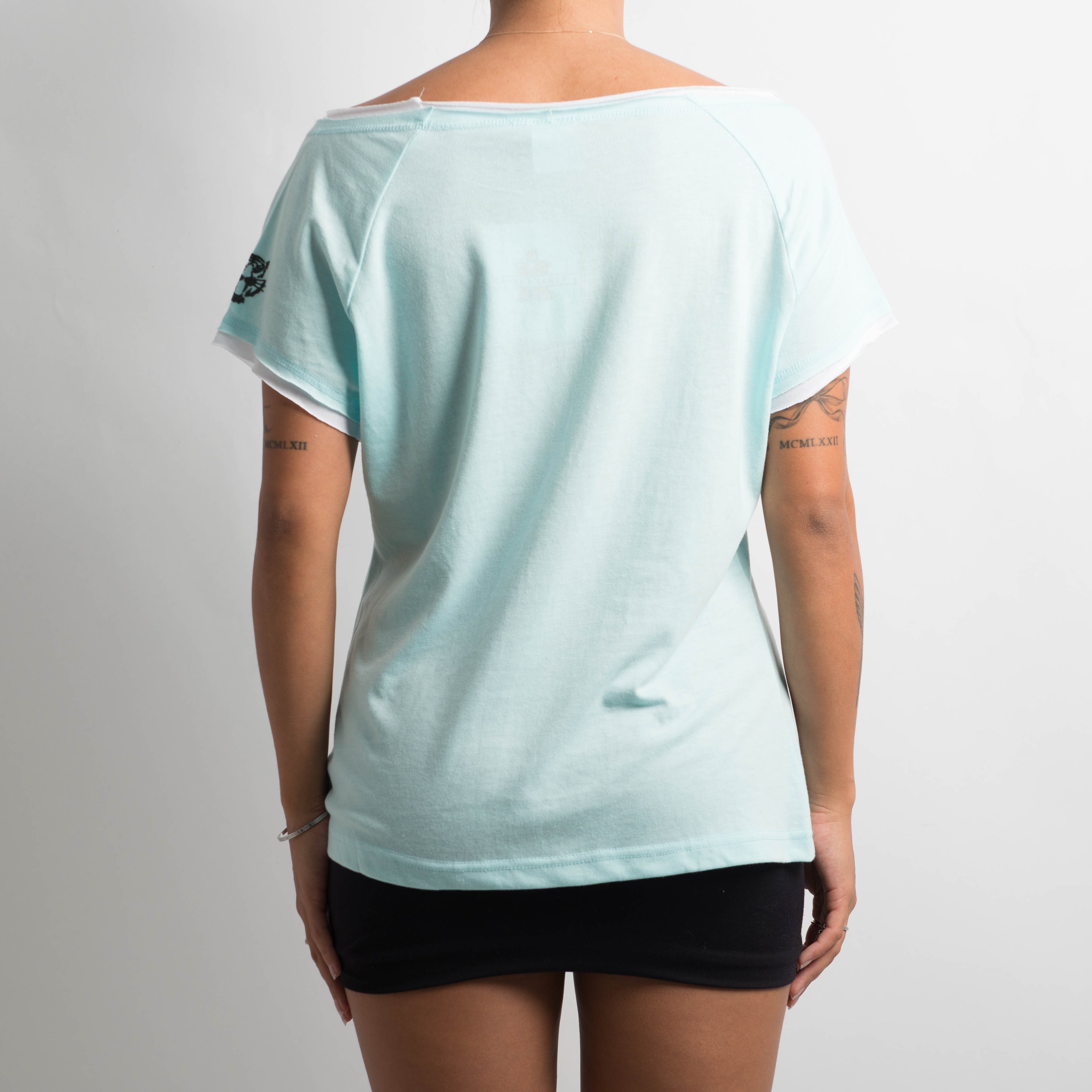 BLUE LAYERED TEE