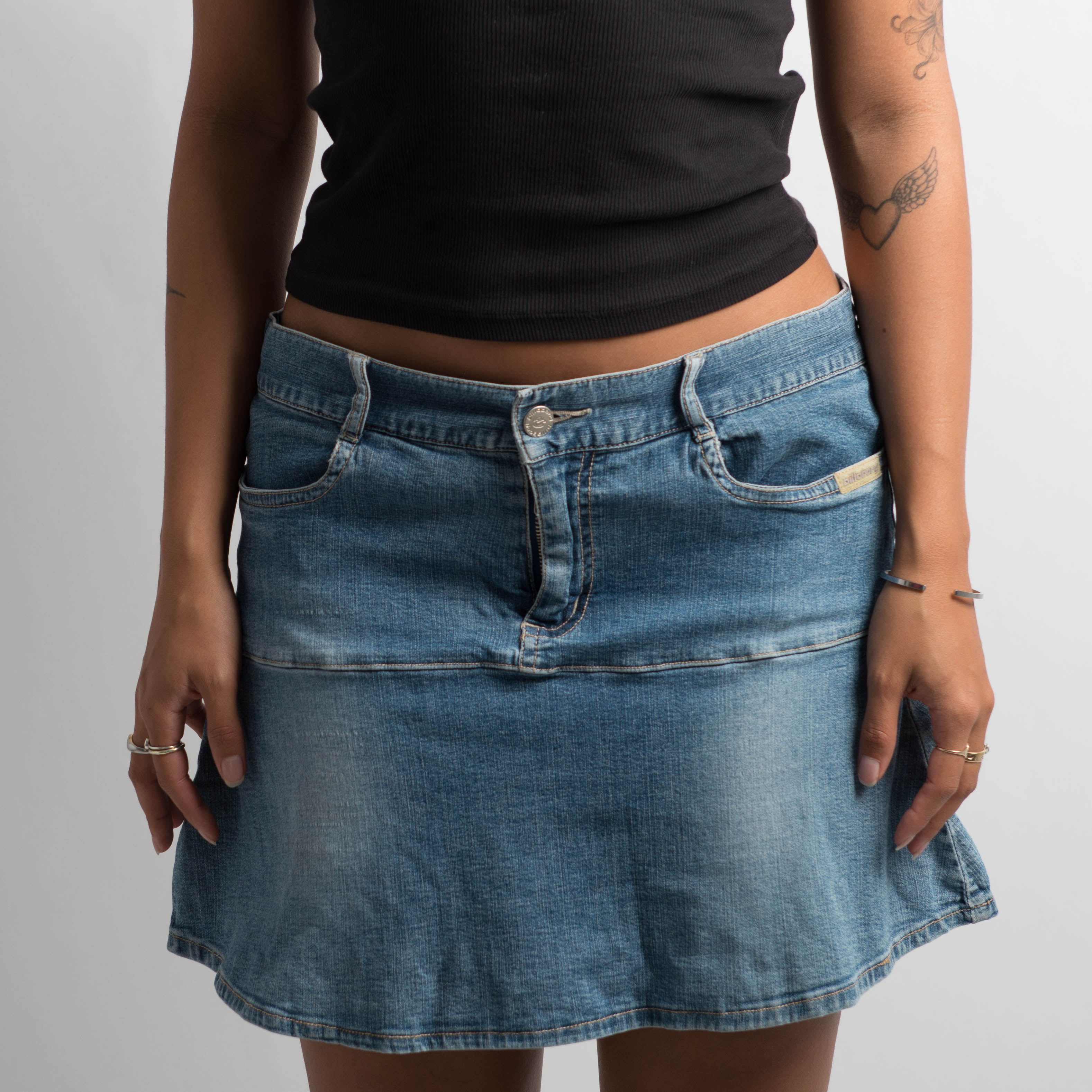 DENIM MINI SKIRT