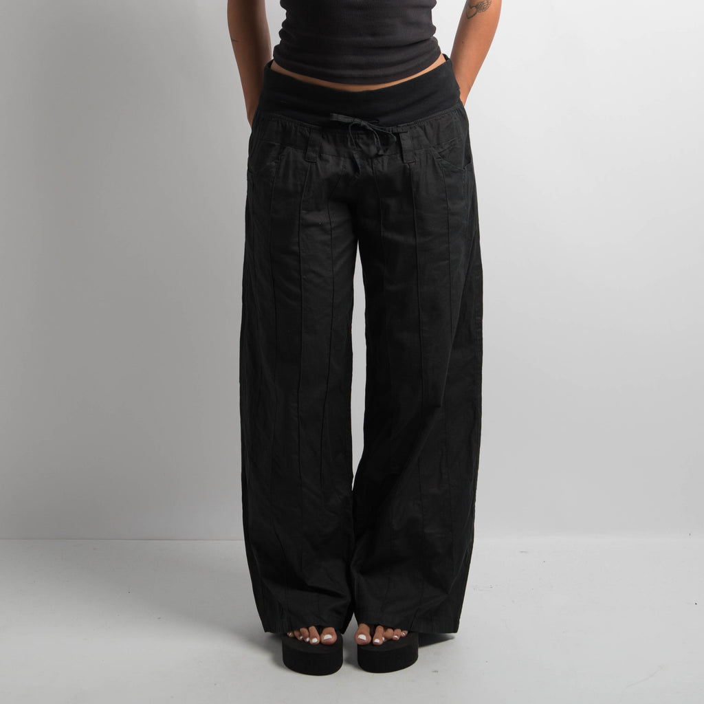 BLACK COTTON PANTS