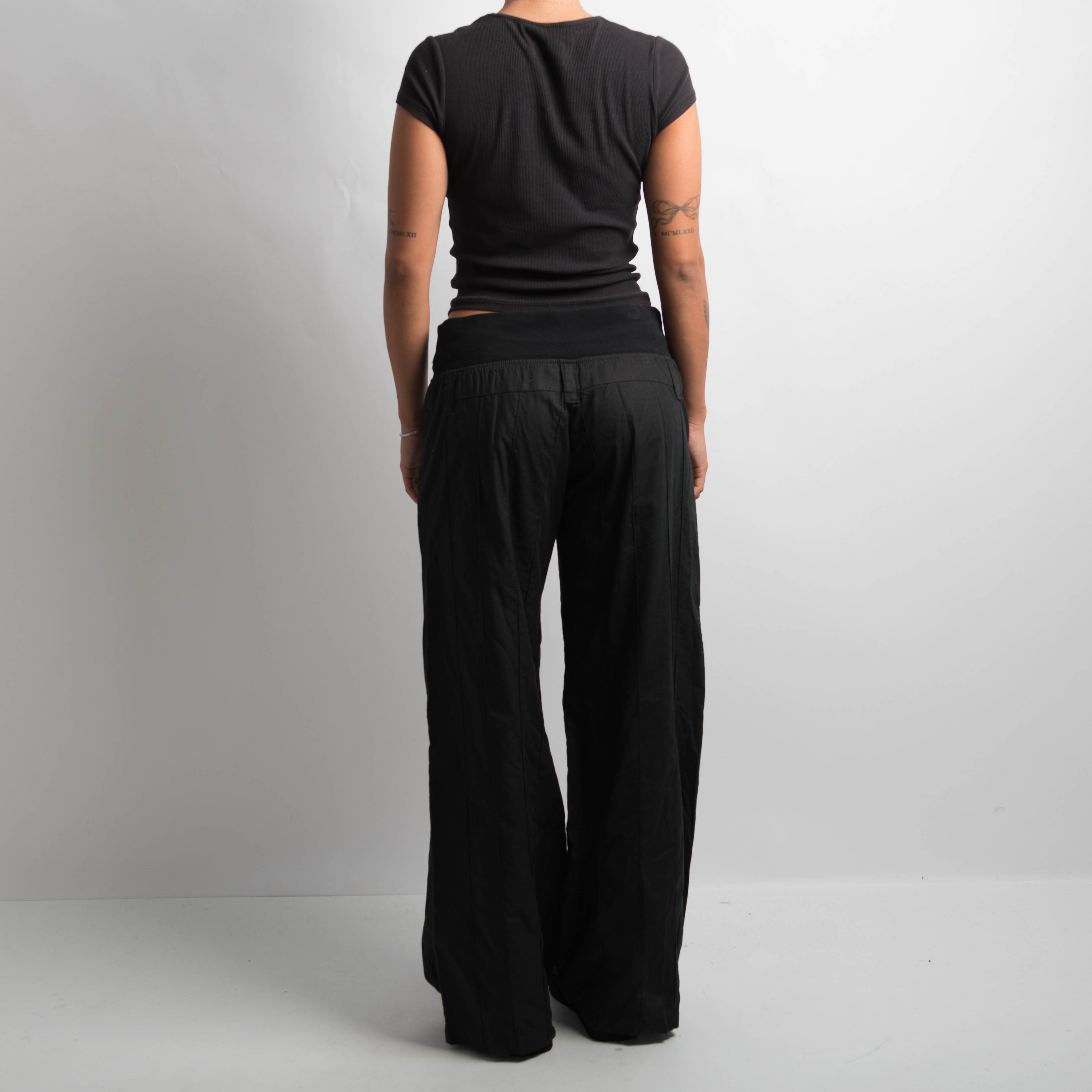 BLACK COTTON PANTS
