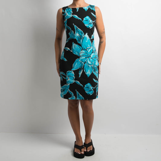 BLUE FLORAL DRESS