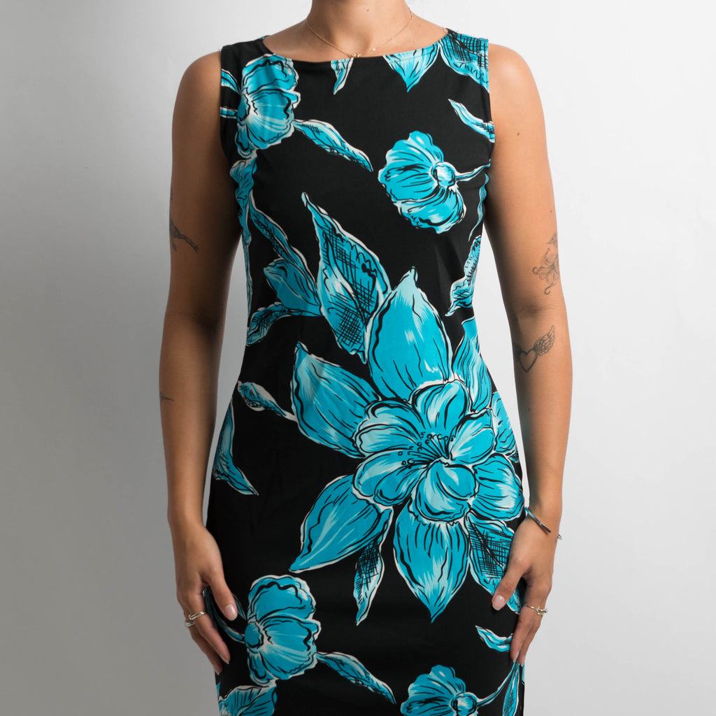 BLUE FLORAL DRESS