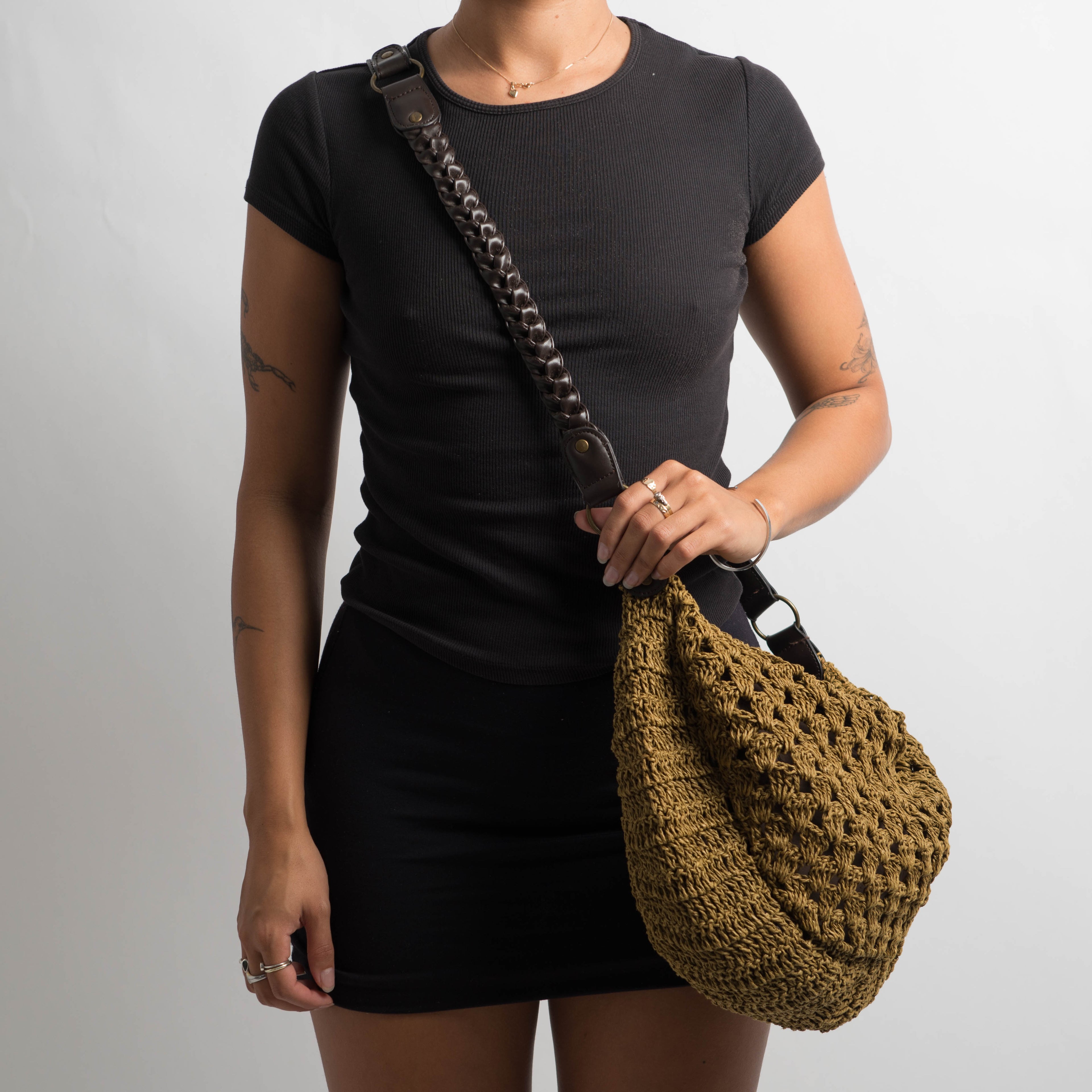 CROCHET CROSS BODY BAG