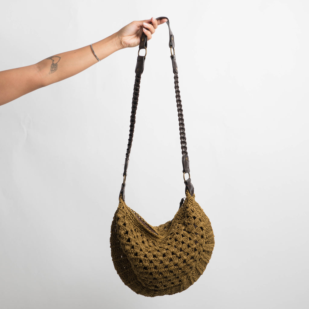 CROCHET CROSS BODY BAG