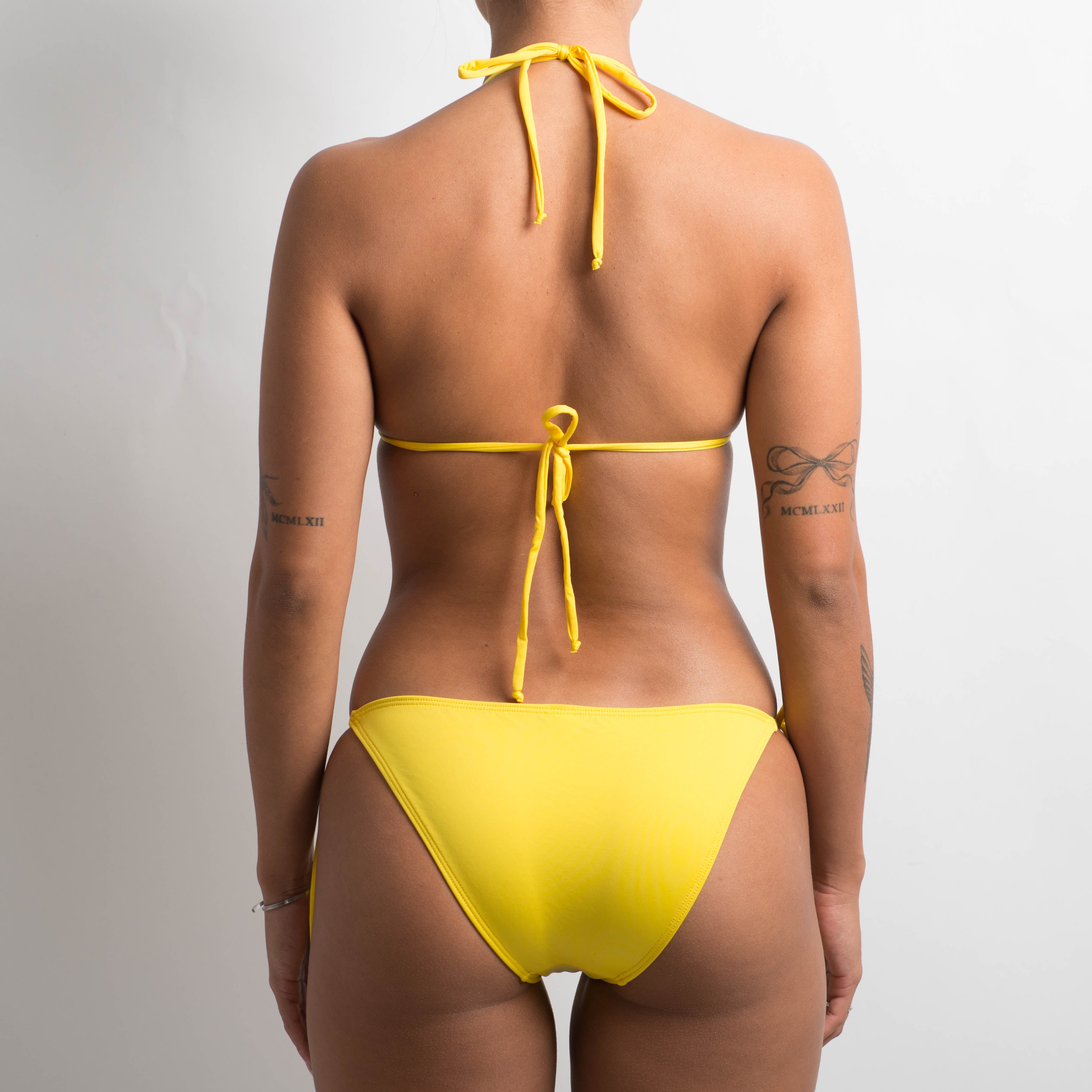 LEMON STRING BIKINI TOP