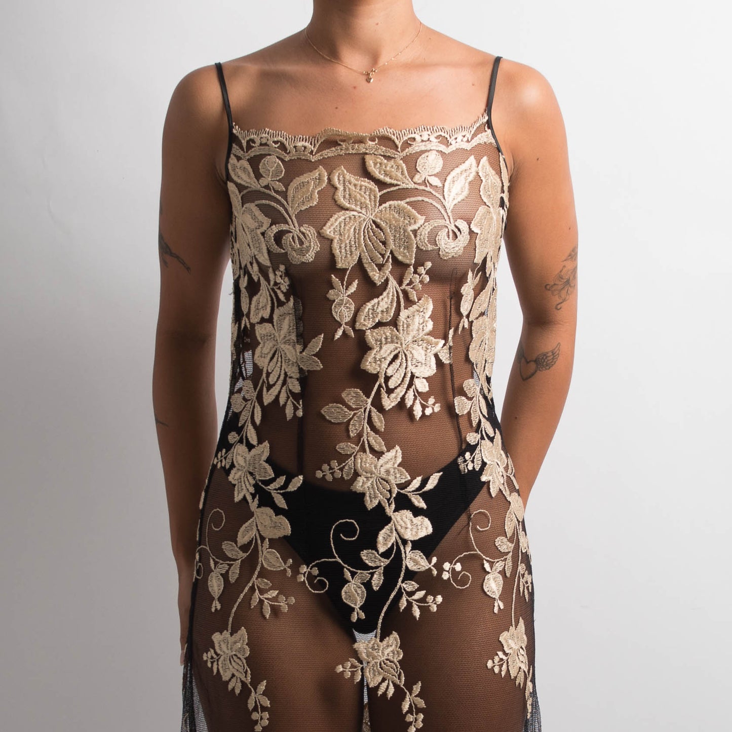 SHEER LACE DRESS