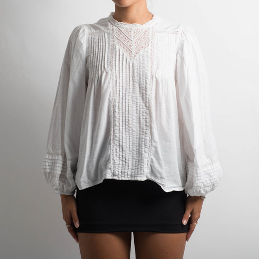 WHITE PRAIRIE BLOUSE