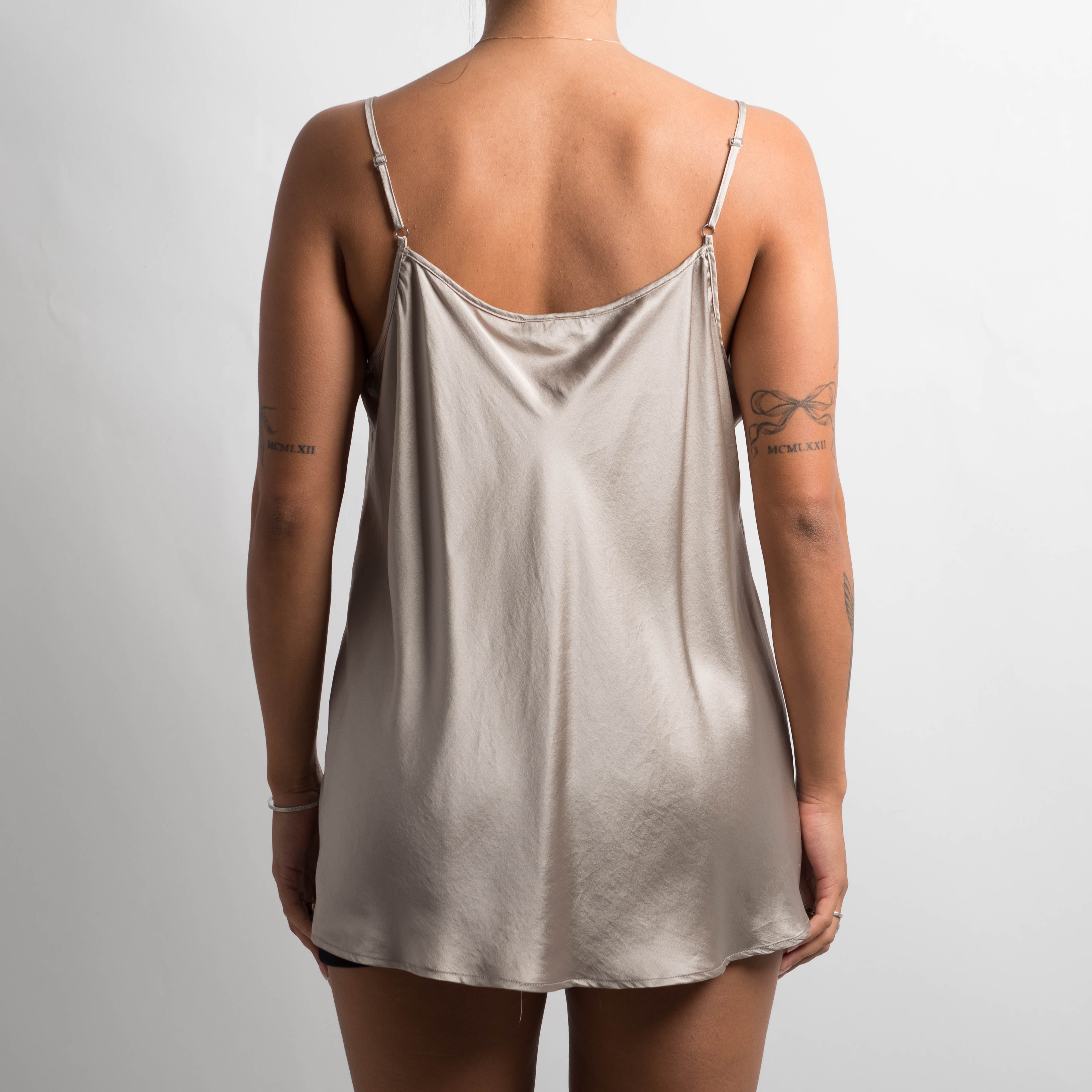 SILK RUFFLE CAMISOLE