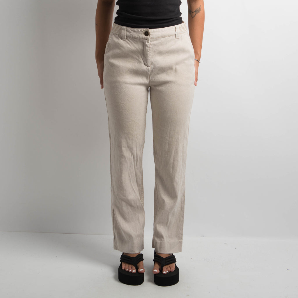 CREAM LINEN PANTS