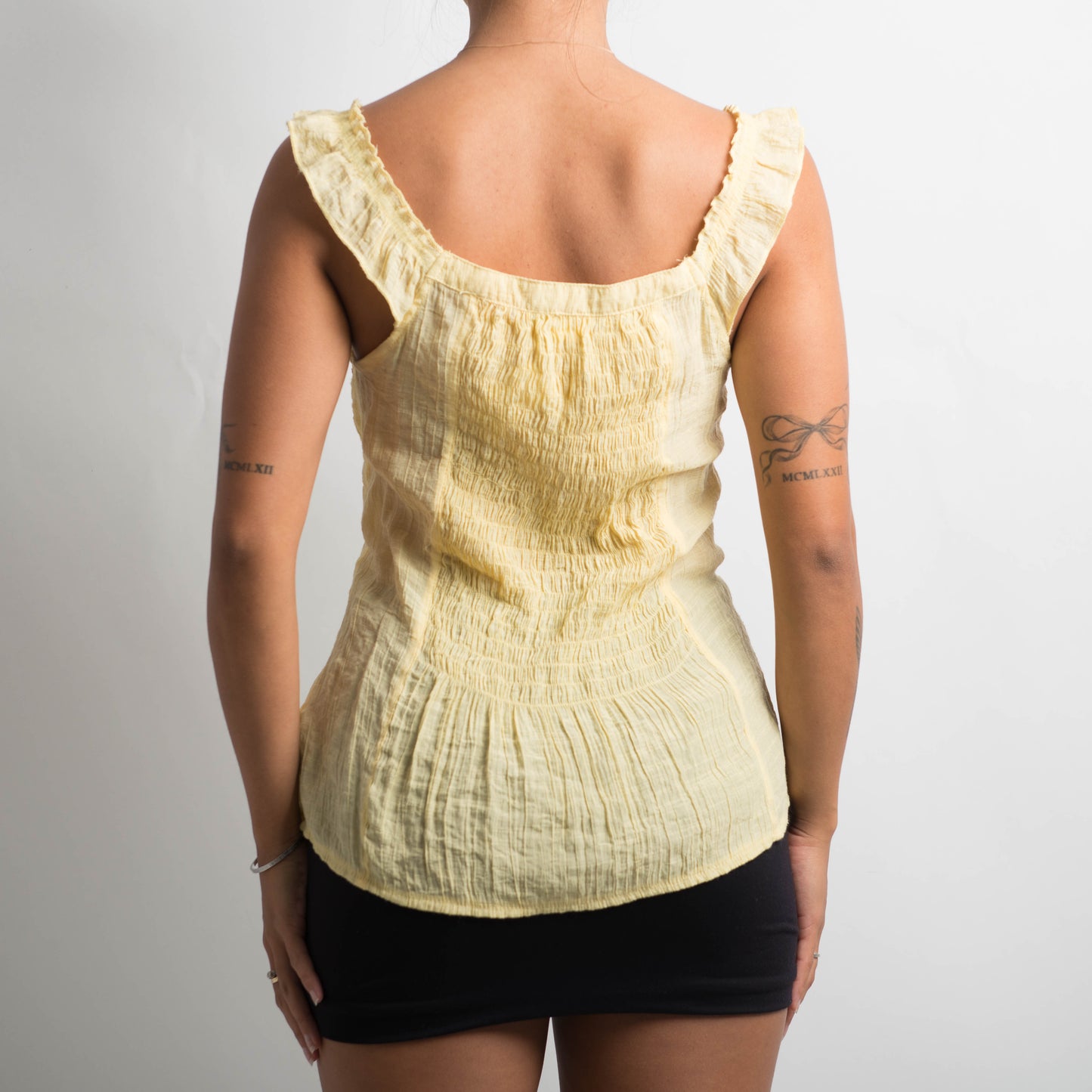 YELLOW FLORAL TOP