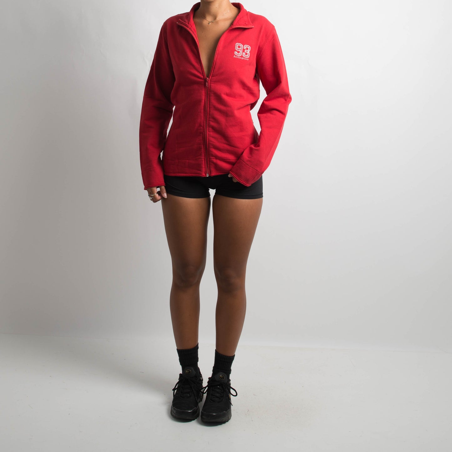 RED FLEECE ZIP JACKET