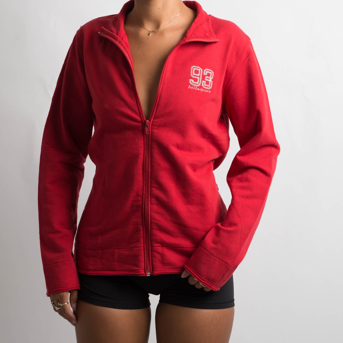 RED FLEECE ZIP JACKET