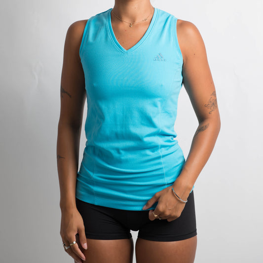 BLUE ADIDAS ACTIVEWEAR TOP