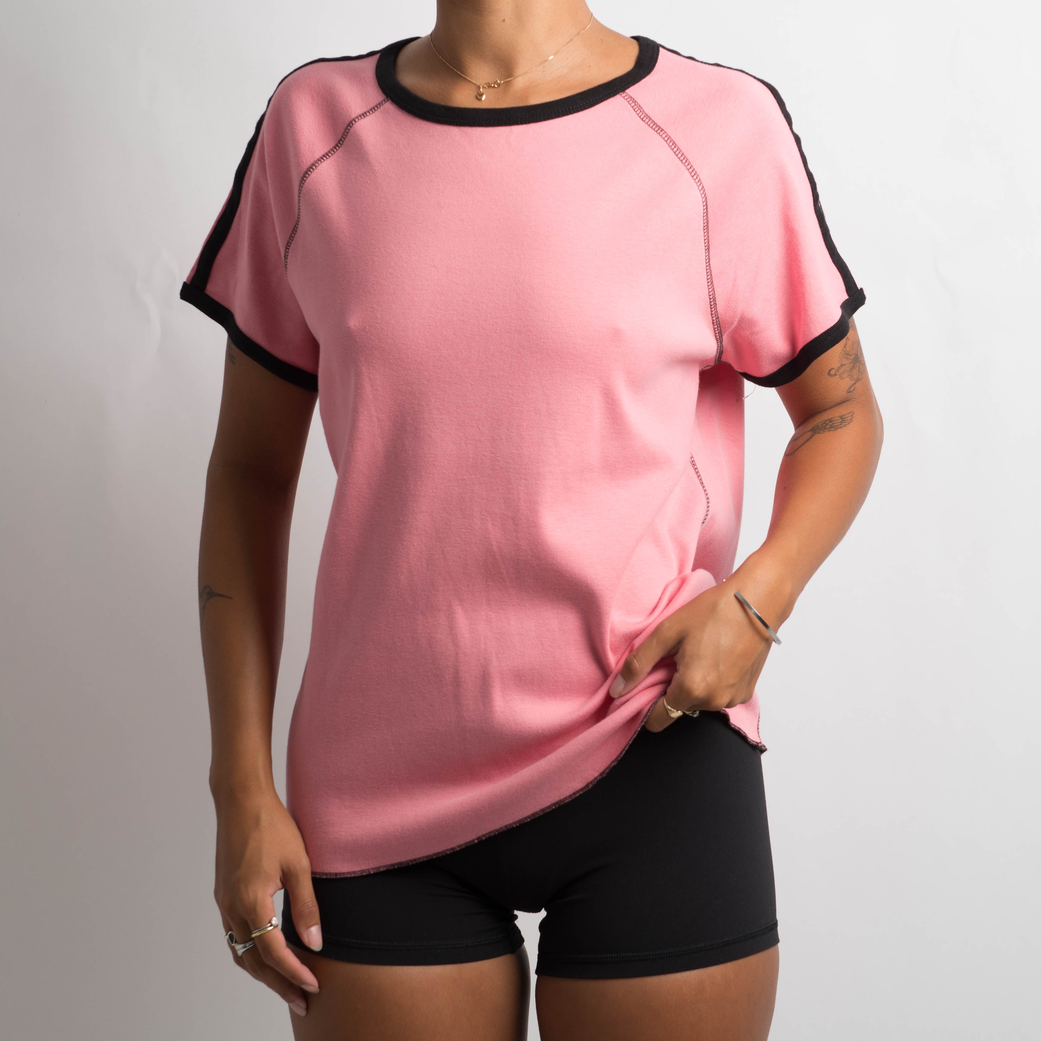 PINK RINGER TEE – BEAN BY JESS