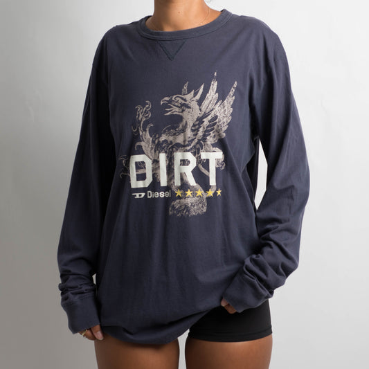 NAVY GRAPHIC LONG SLEEVE