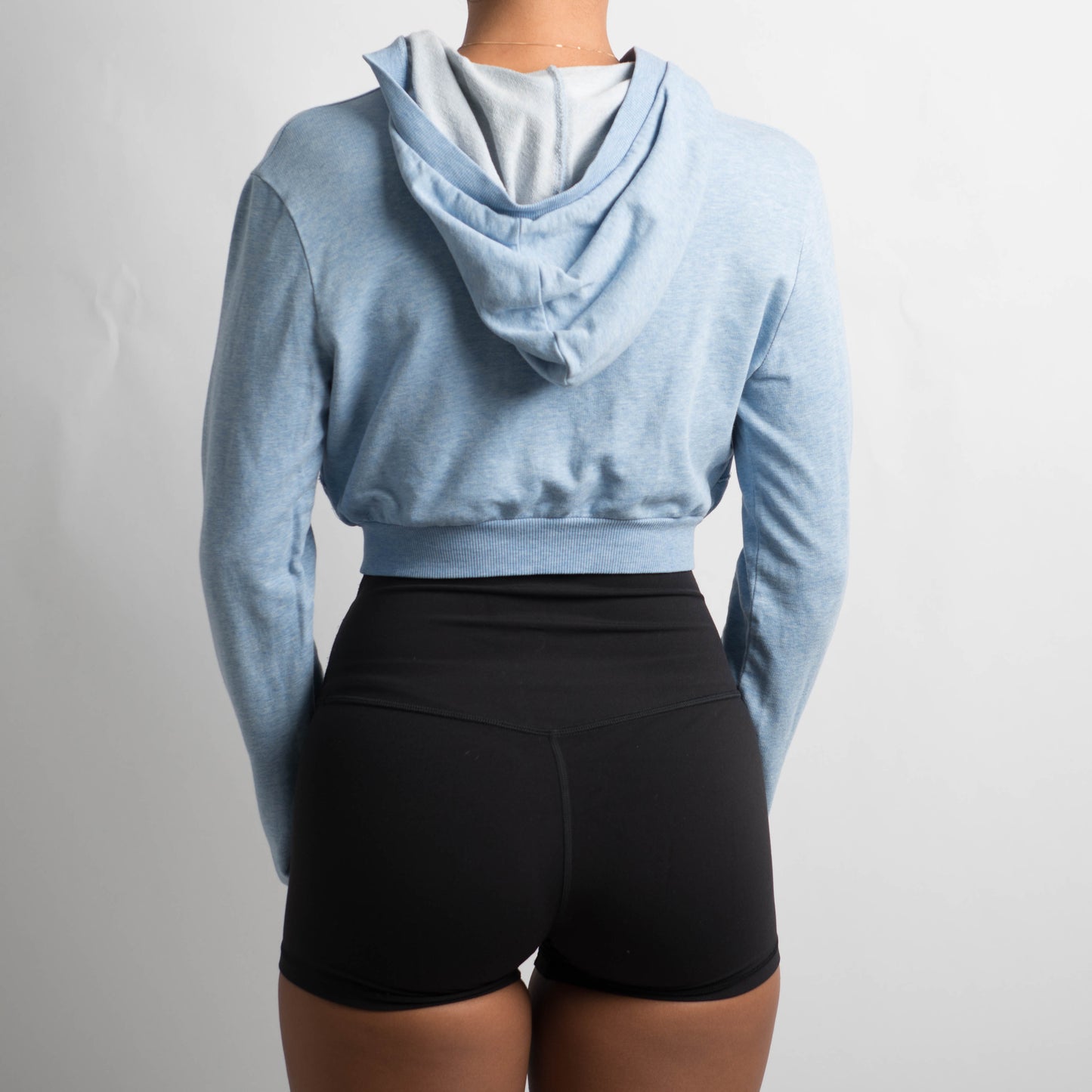 BLUE CROP HOOD JACKET