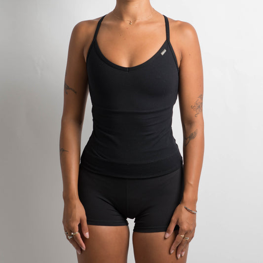 BLACK ACTIVEWEAR TOP