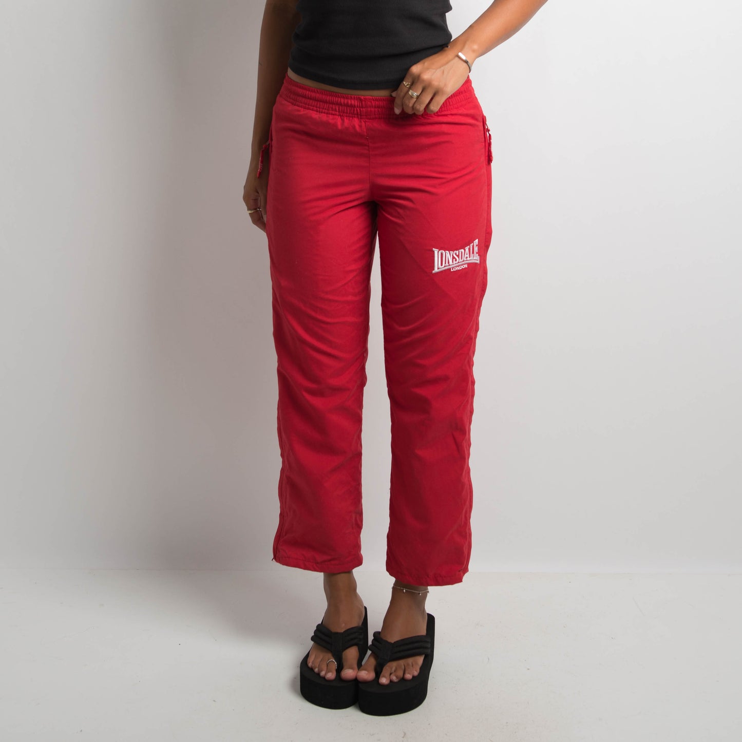 RED LONSDALE TRACKPANTS